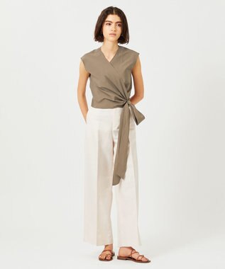 BEIGE， 【S-size・otonaMUSE7月号掲載】HYDRANGEA / カシュクールブラウス Mocha