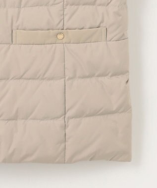 ANY SIS S 【撥水・洗える】2WAYノーカラーダウン ジャケット ベージュ