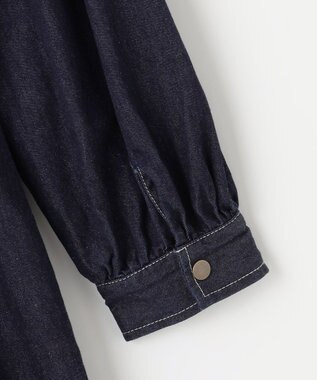 Feroux デニムミディ ワンピース ネイビー系