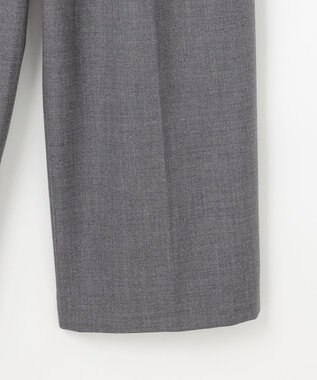 J.PRESS LADIES 【洗える】ANASTASIA milled ツータック ワイド パンツ ライトグレー系