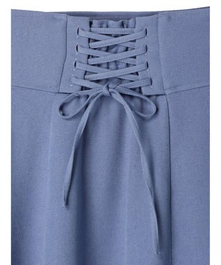 earth music&ecology バックレースアップスカート Blue