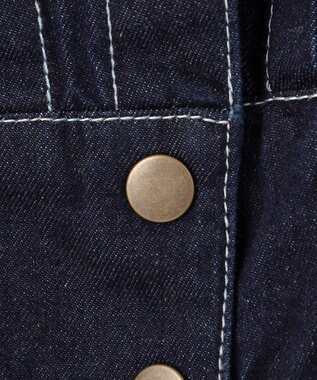 Feroux デニムミディ ワンピース ネイビー系