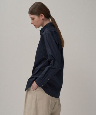 ATON SUVIN BROAD | スタンダードシャツ NAVY