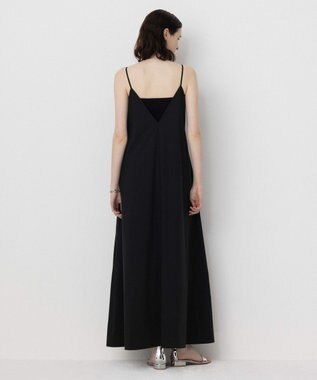 NAVE 【Nave・洗える/撥水加工/ストレッチ素材】ライトタフタ  キャミドレス ブラック系