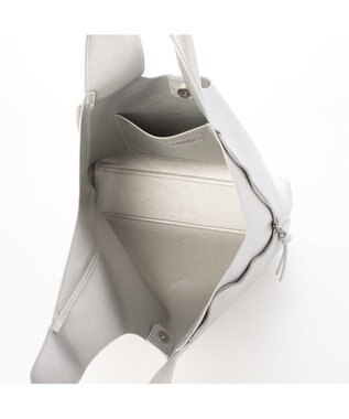 UNBILLION カシュカシュ cachecache / 3ピースソフト合皮トート シルバー