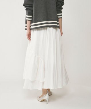 GRACE CONTINENTAL イレギュラーギャザースカート キナリ