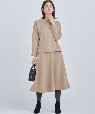 組曲 S 【2SET・WEB限定】ウール混ジャージー セットアップ ベージュ系