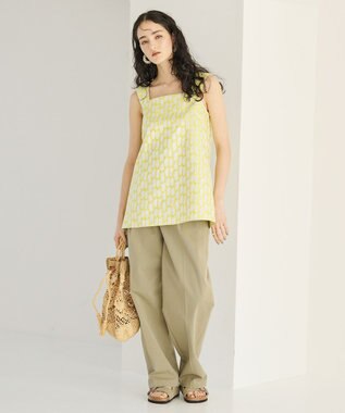 #Newans チュニックビスチェ イエロー×シルバー