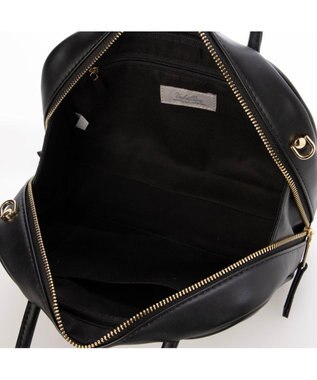 UNBILLION カシュカシュ cachecache / チャーム付横長ボストン ブラック