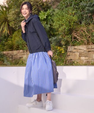 ANY 【撥水/UVカット/手洗い可】ラク映え撥水マウンパ ネイビー