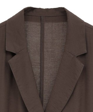 YECCA VECCA ハーフスリーブライトジャケット Brown