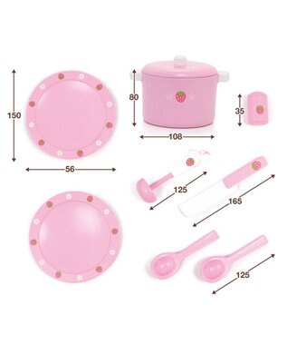 Mother garden マザーガーデン  野いちご ままごと おりょうり 入門 セット ピンク（淡）