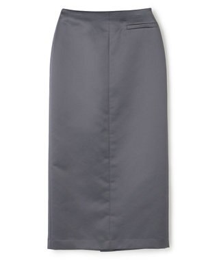 uncrave ラスターサテン スカート（uncrave WHITE） スレート