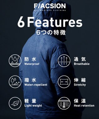 F/ACSION YUKIZURI ダウンジャケット BLACK