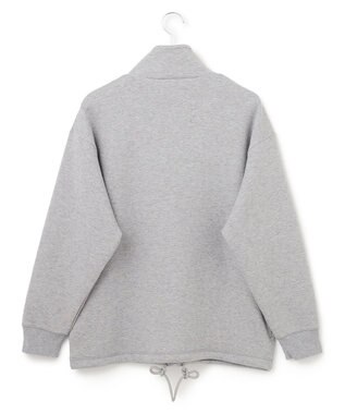 J.PRESS YORK STREET 【UNISEX】スタンド ハーフジップ プルオーバー スウェット ライトグレー系