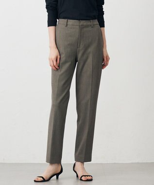 【洗える】T/Rアルガンシルク テーパード パンツ