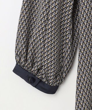 自由区 S 【洗える】ジオメトリックハートプリント ワンピース グレー系