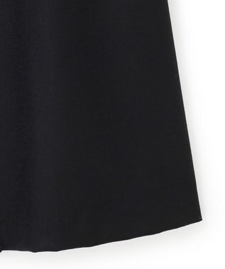 23区 ウールミルドストレッチフロントタック Aラインスカート ブラック系