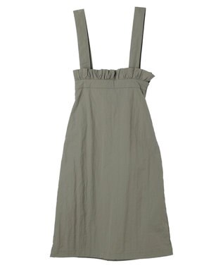 Green Parks armonia. サスペンダー付きスカート Khaki