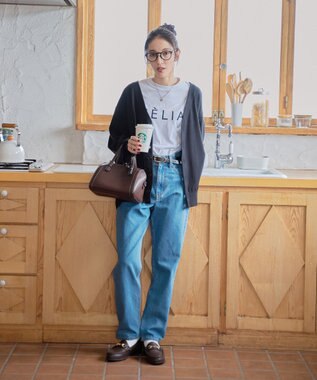 WEGO 【ユニセックス着用ITEM/MLサイズ展開】ドロップショルダーカーディガン ブラック