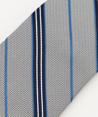 J.PRESS MEN 【STRUCTURE MIX COLLECTION】レジメンタル ネクタイ グレー系1