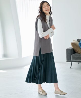 ANY 【洗濯機可】ソフトタッチリブタートルネック オフ