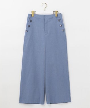 ANY SIS 【洗える】シャンブレーマリン パンツ シャンブレーブルー