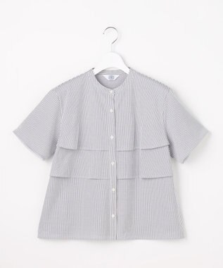 J.PRESS LADIES 【一枚で着映え】サッカージャージー バンドカラー カットソー