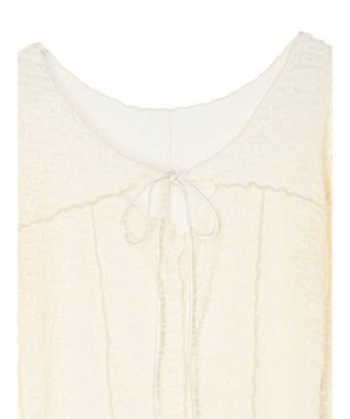 Green Parks カットワークデザインレーストップス Off White