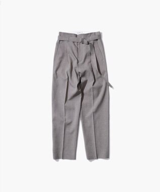 ATON KYOTO TSURIZOME LINEN | タックテーパードパンツ BLACK