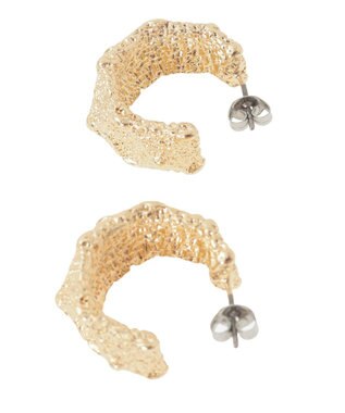 AMERICAN HOLIC グリッティフープピアス Gold