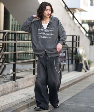 WEGO 【ユニセックス着用ITEM】メッシュZIPパーカー ブラックその他