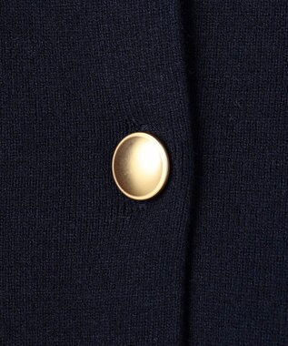 ANY SIS L CICA加工 ニット ジャケット ネイビー