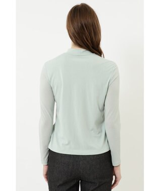 DAKS コットン天竺スタンドカラーカットソー ライトグリーン