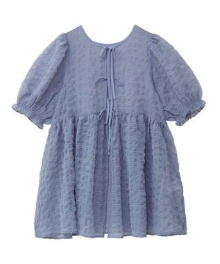 earth music&ecology シアーパフチュニック Gray