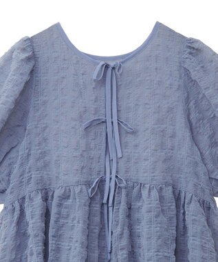 earth music&ecology シアーパフチュニック Gray