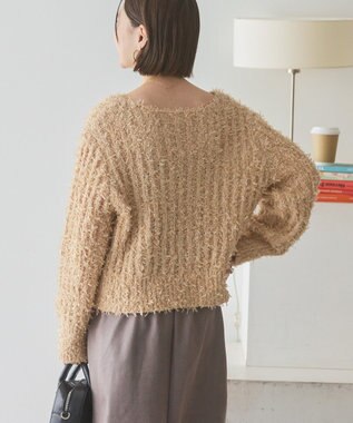 AMERICAN HOLIC リボンヤーンニットプルオーバー Beige