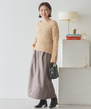 AMERICAN HOLIC リボンヤーンニットプルオーバー Beige