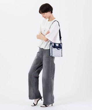 LeSportsac MINI N/S TOTE/マリンロゴボーダー マリンロゴボーダー