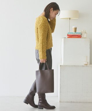 AMERICAN HOLIC リボンヤーンニットプルオーバー Mustard