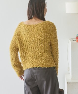 AMERICAN HOLIC リボンヤーンニットプルオーバー Mustard