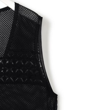 ICB クロシェニット ワンピース ブラック系