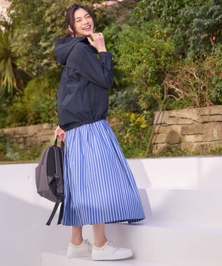 ANY 【撥水/UVカット/手洗い可】ラク映え撥水マウンパ ネイビー