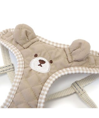 PET PARADISE ペットパラダイス くまちゃん 顔 リード付きハーネス ４Ｓ/３Ｓ 小型犬 ブラウン