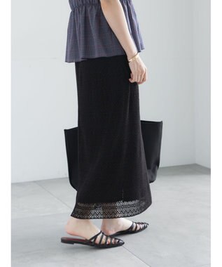 Te chichi レースプリーツナロースカート《2026 SUMMER LOOK item》 ブラック