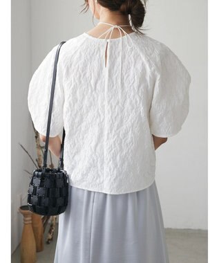 Green Parks AnriettMusee ショート丈ジャガードトップス Off White