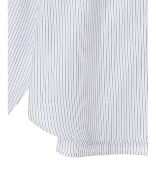 earth music&ecology ワンポイントロゴシャツ Stripe Gray