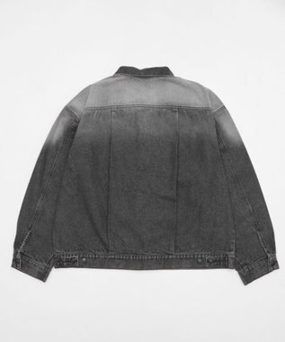 WEGO 【ユニセックス着用ITEM/MLサイズ展開】ヴィンテージライクBIGデニムジャケット デニムブラックソノタ