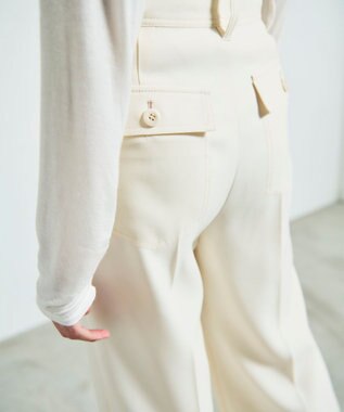 GRACE CONTINENTAL サテンベイカーパンツ キナリ