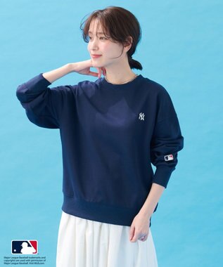 ANY L 【洗濯機可/UVケア】MLB/メジャーリーグベースボール クルーネックスウェット
